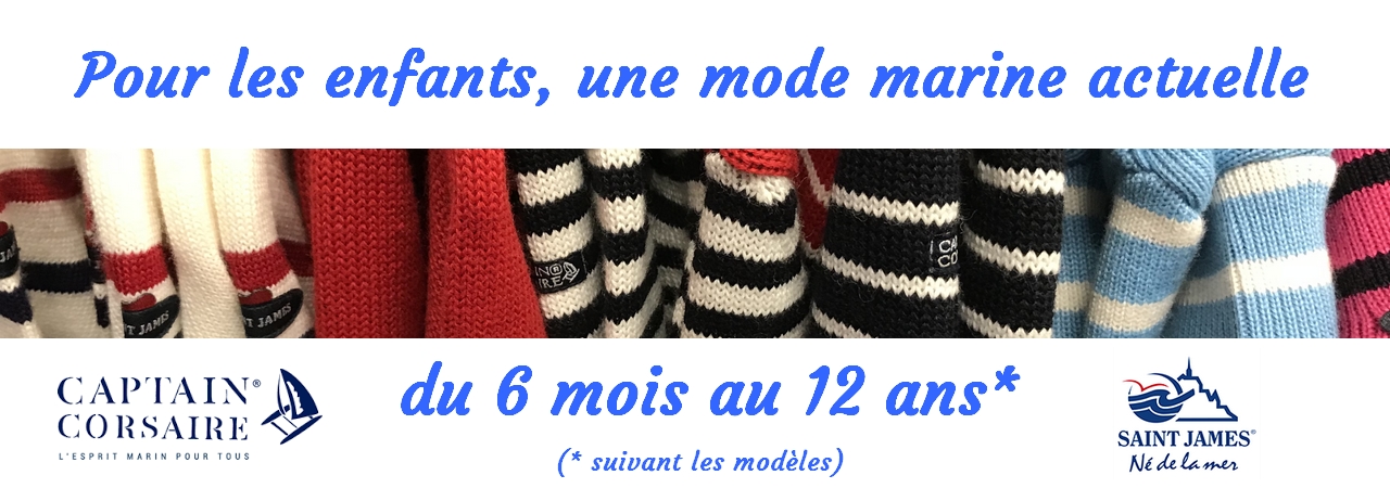 une mode marine actuelle pour les enfants